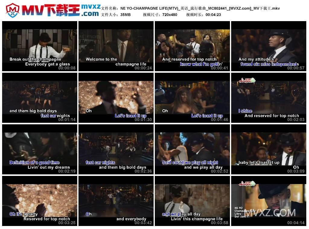 NE YO-CHAMPAGNE LIFE(MTV)_英语_流行歌曲_MC802441